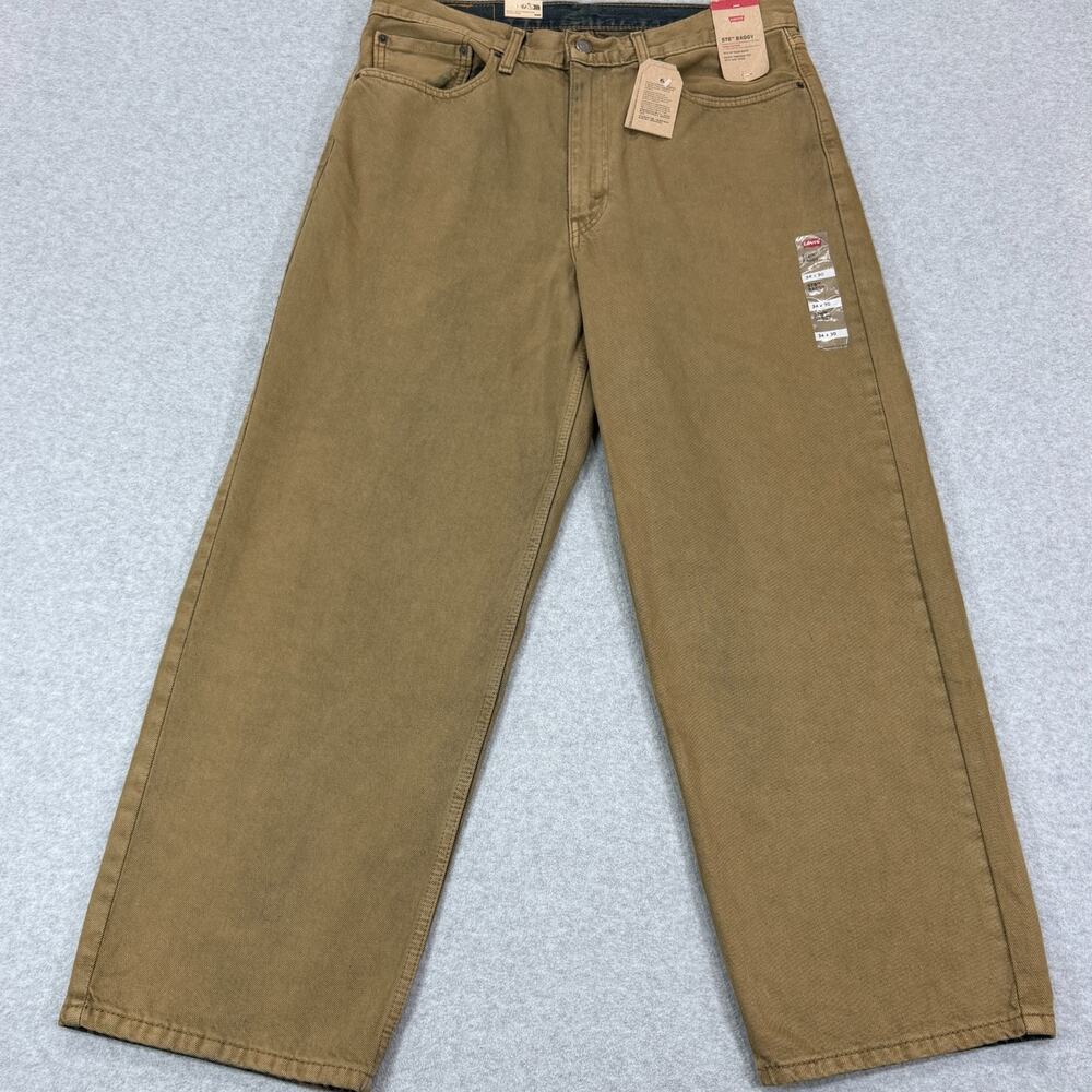 Levi's 578 Baggy Fit Jeans Mens 34x30 (Fit 36) Brown Denim Skater Y2K 90s NWT